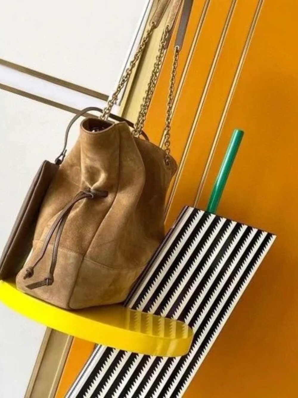 Yves Saint Laurent Suede BucketBag View 6